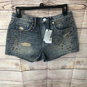 👖🔥 Juicy Couture Mixed Metal Studded Shorts